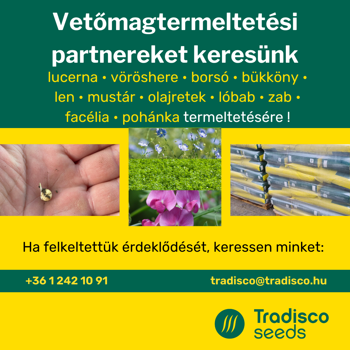 Termeltetés partnereket keresünk