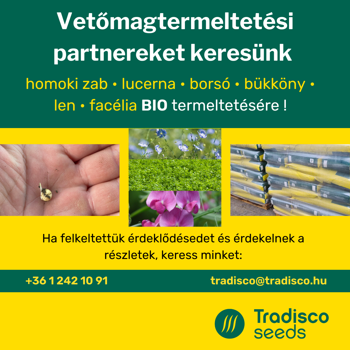 Bio termeltetéses felhívás